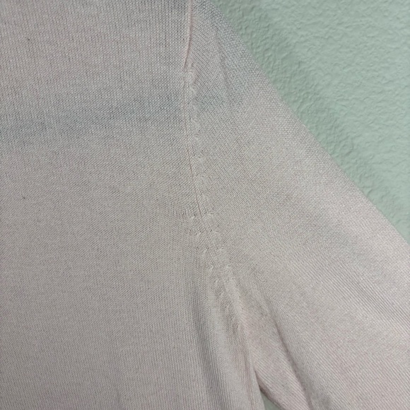 J. Jill Soft Pink Cotton Knit Sweater XS Feminine Top Coastal Grandma Balletcore - Picture 4 of 12